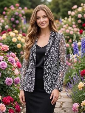 Black & White Lace Blazer Jacket - Women's
SOLD OUT